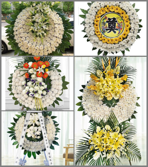 福建泉州安溪县长坑乡田中村花圈速递